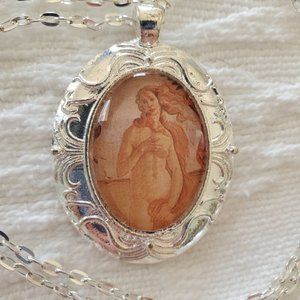 Birth of Venus Botticelli Art Print Necklace